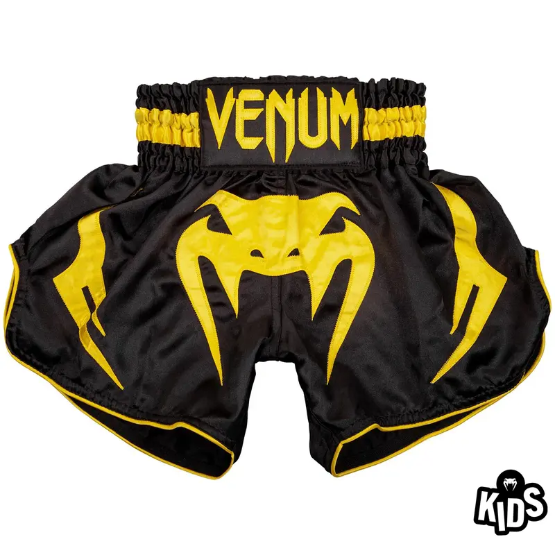 Short de Muay Thaï Venum Bangkok Inferno Kids - Noir/Jaune