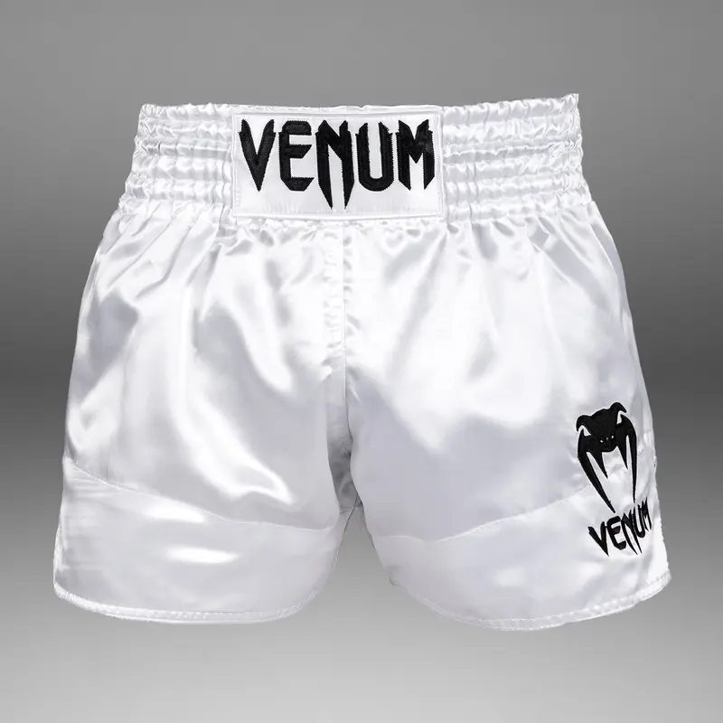 Short de Muay Thai Venum Classic - Blanc/Noir
