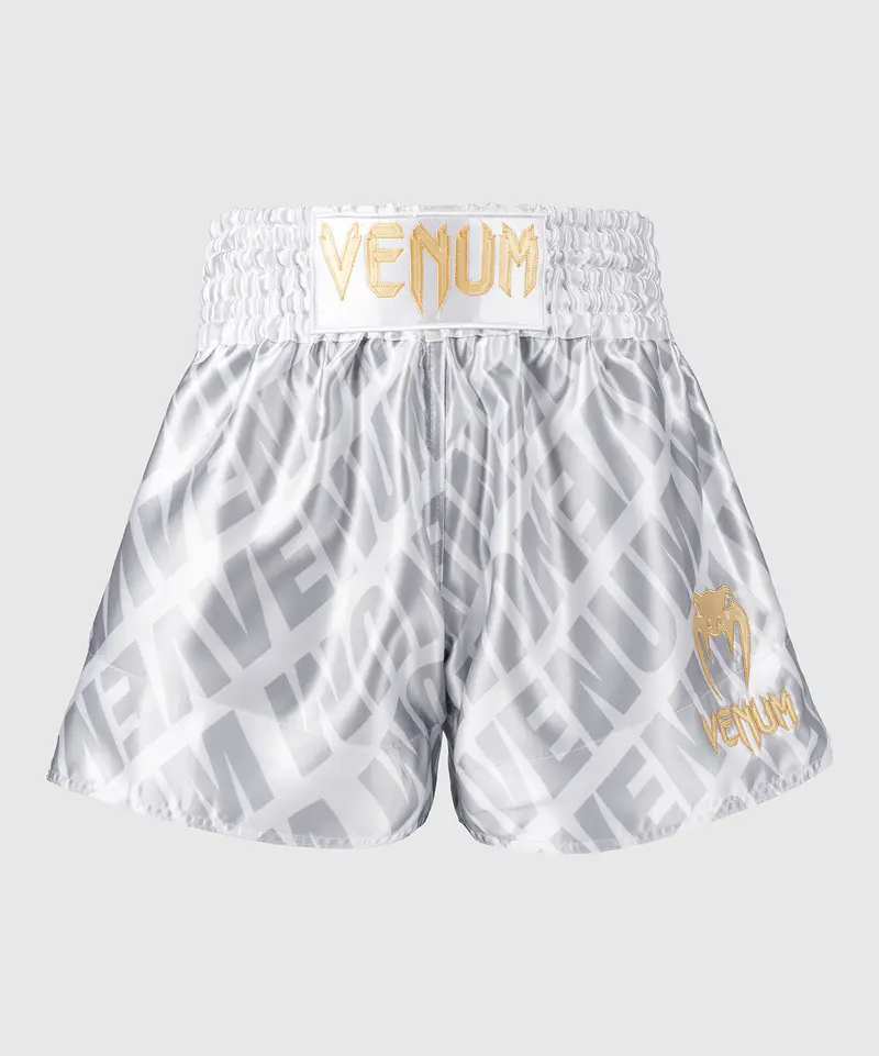 Short de Muay Thai Venum Contender XT – Blanc/Argent