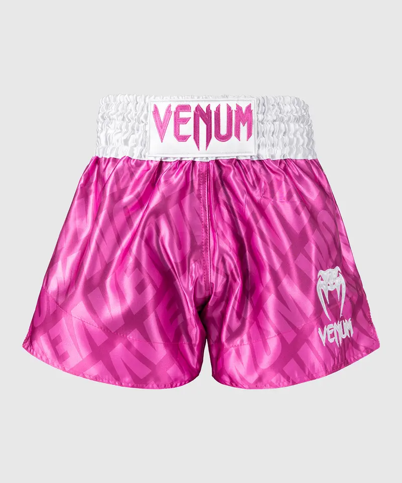 Short de Muay Thai Venum Contender XT - Rose Bonbon/Blanc
