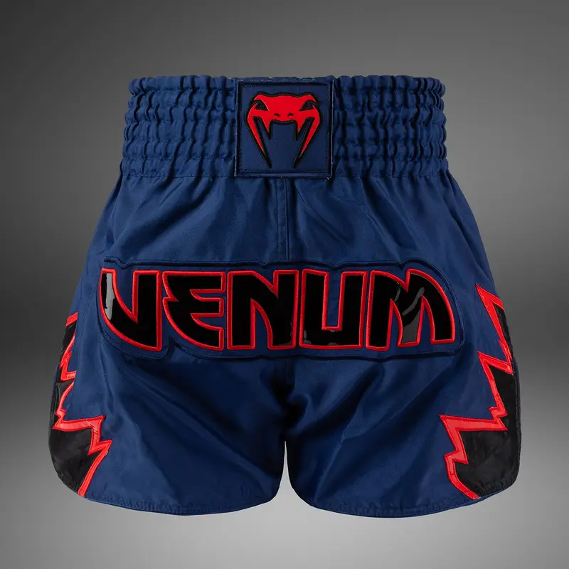 Short de Muay Thai Venum Inferno - Bleu Royal/Rouge/Noir