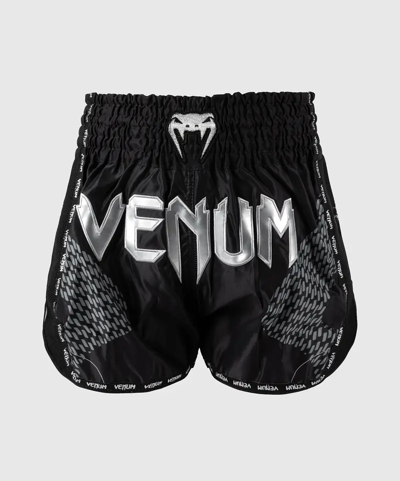 Short de Muay Thai Venum Nexus – Noir/Argent