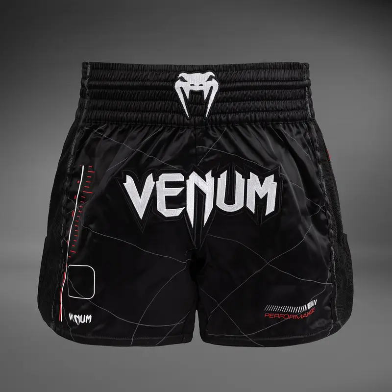 Short de Muay Thai Venum Tactical XT- Noir/Rouge Feu