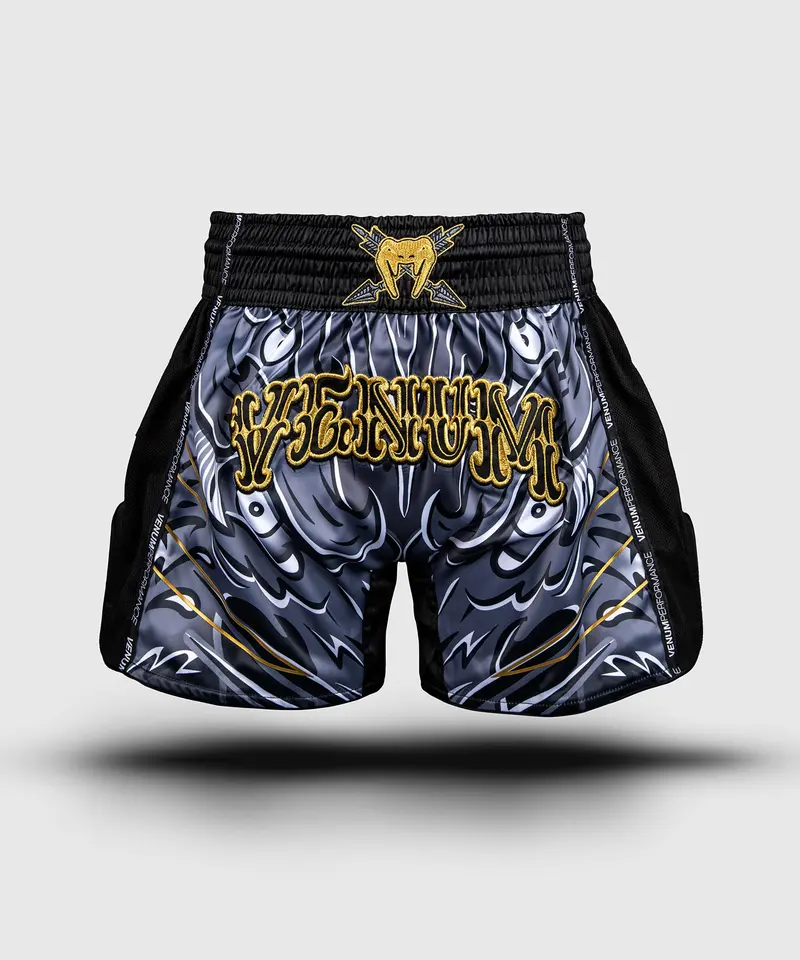 Short de Muay Thaï Venum Wolf Atak – Noir/Gris