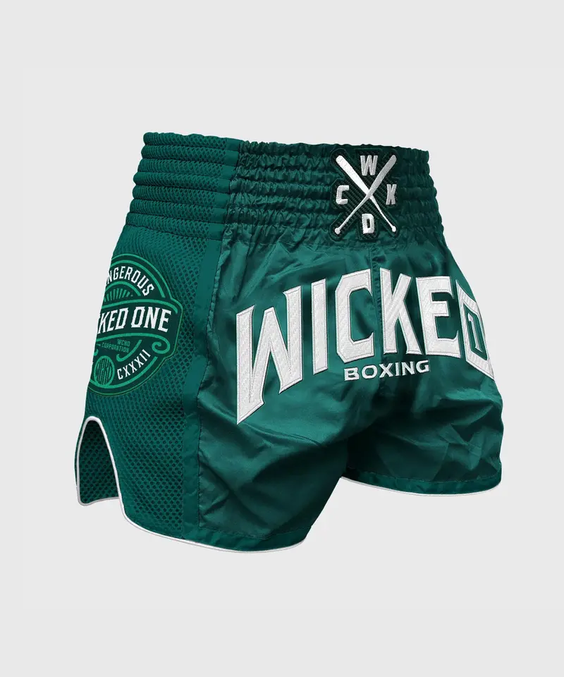Short De Muay Thai Wicked One Block - Vert