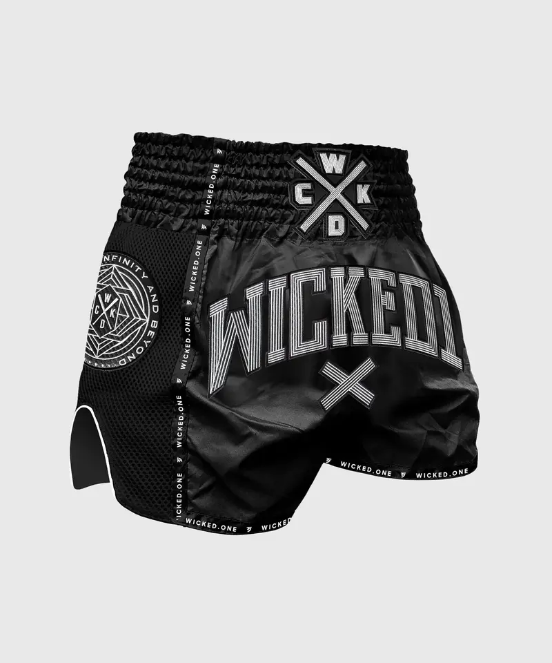 Short De Muay Thai Wicked One Cross-Line - Noir