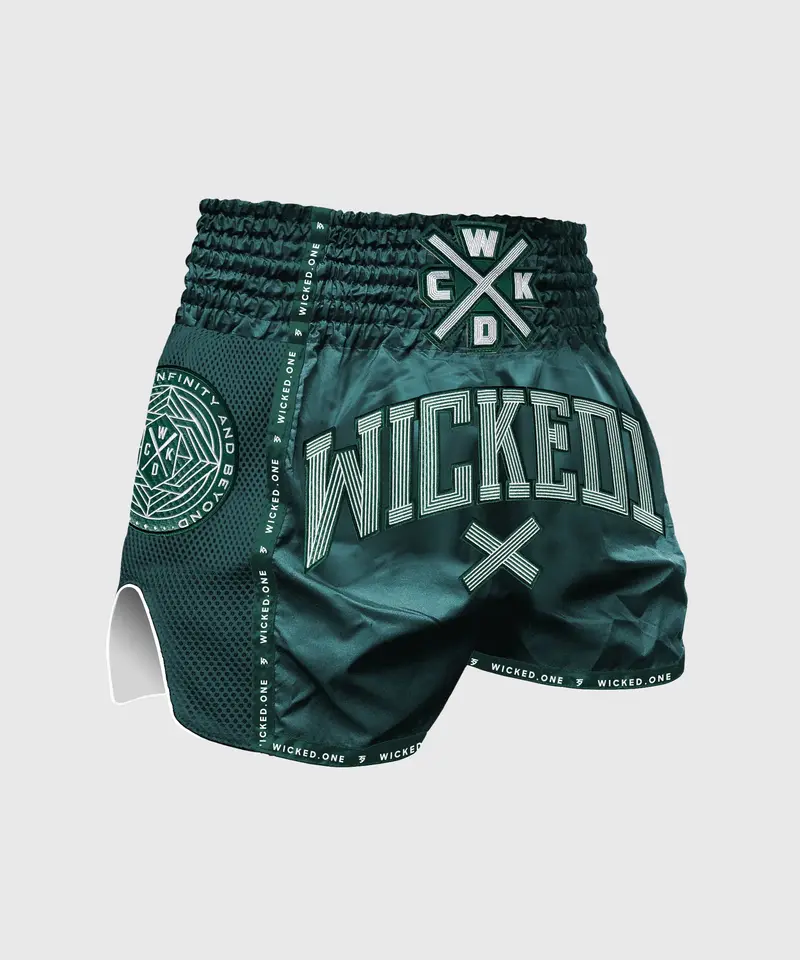 Short De Muay Thai Wicked One Cross-Line - Vert