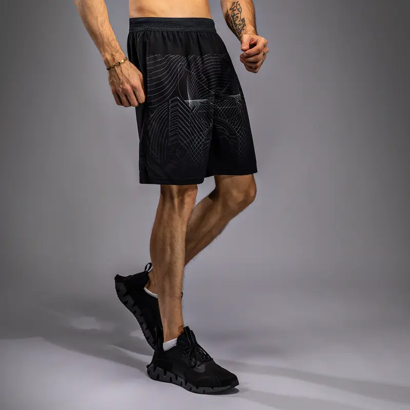 Short d'entraînement Venum G-Fit Air pour Hommes - Noir Intense/Sable Désert