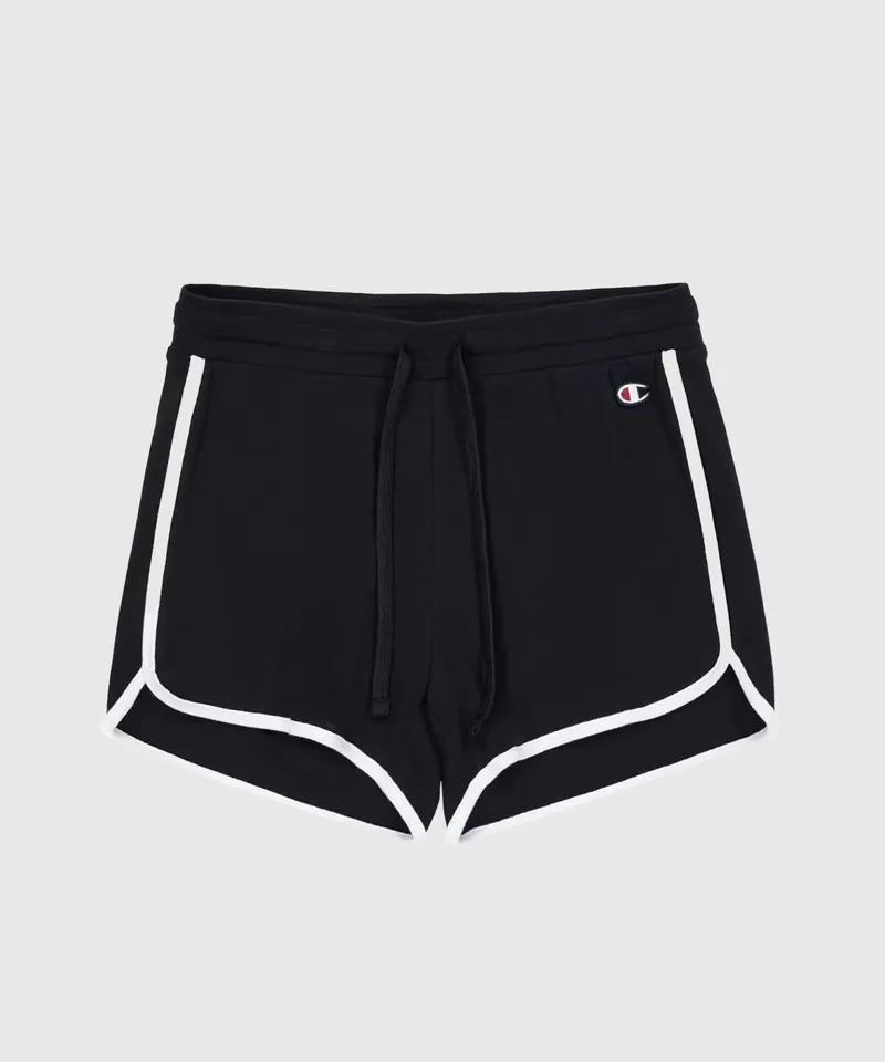 Short En Coton Champion Legacy - Noir/Blanc