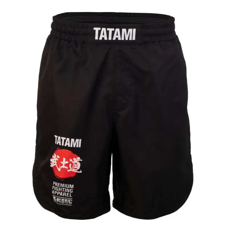 Short mi-long de grappling Tatami Fightwear - Noir