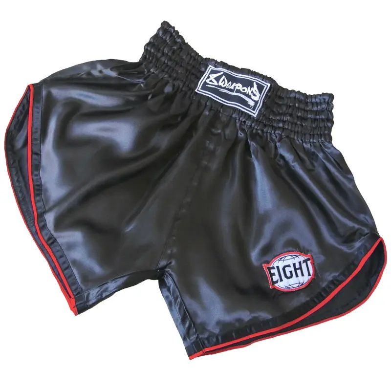 Short Muay Thai 8 Weapons Retrofight - Noir/Rouge