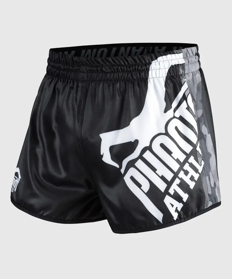 Short Muay Thai Phantom Athletics Revolution – Noir/Blanc