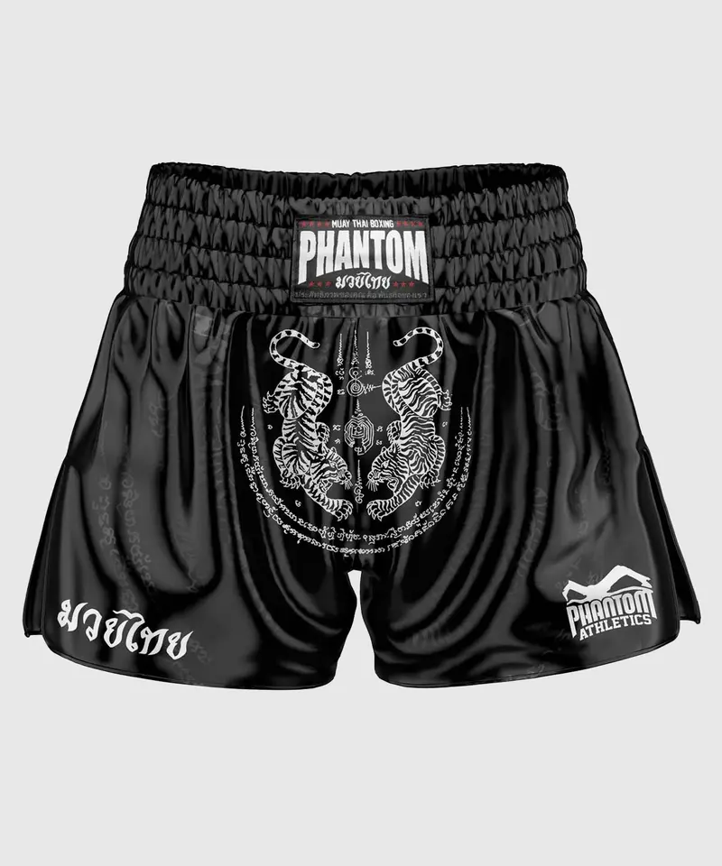 Short Muay Thai Phantom Athletics Sak Yant - Noir