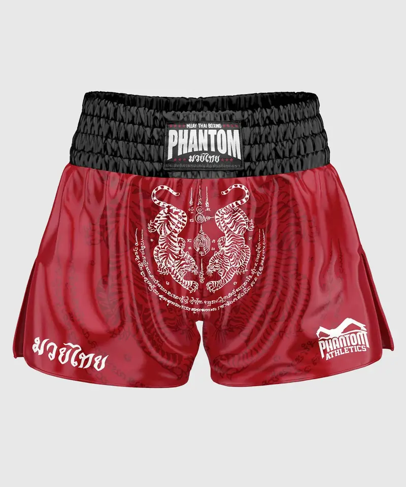 Short Muay Thai Phantom Athletics Sak Yant - Rouge