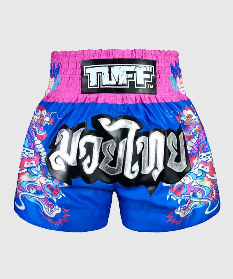 Short Muay Thai Tuff Dragonforce - Bleu
