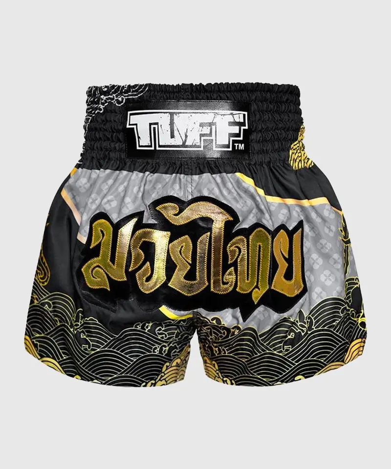 Short Muay Thai Tuff Waree Kunchorn - Noir