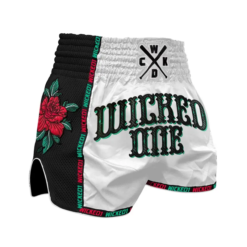 Short Muay Thai Wicked One Bandido- Blanc