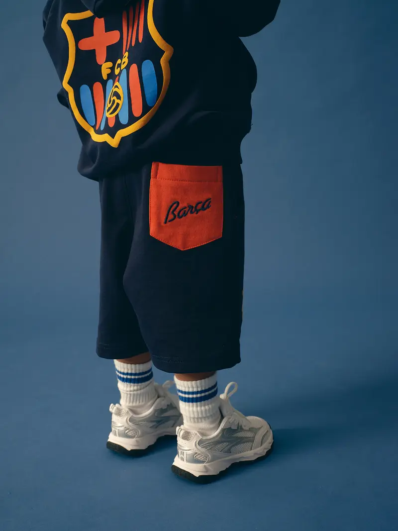 Short Navy Crest Barça - Kids