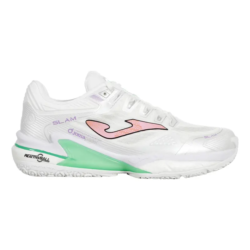 Slam Chaussures Padel Femmes-Blanc,Rosé