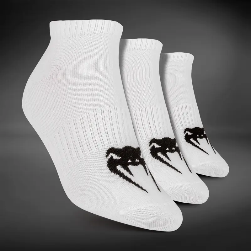 Socquettes Venum Classic - Lot de 3 Paires - Blanc/Noir