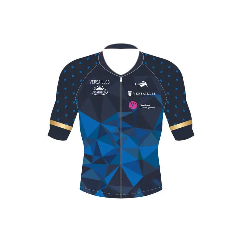 Spandelles - Maillot vélo manches courtes Versailles triathlon