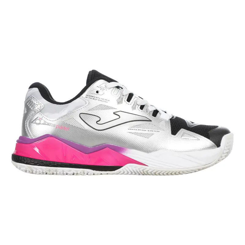 Spin Chaussures padel Femmes - argent, noir
