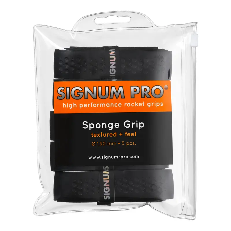 Sponge Grip Pack De 5-Noir