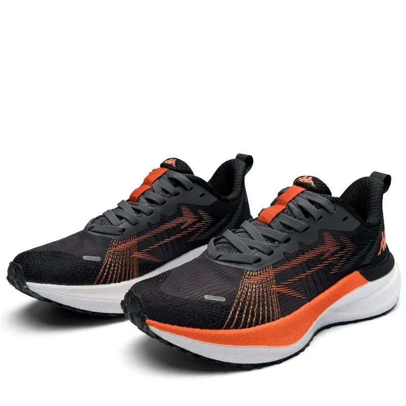 SPRINT - Sport Shoes - Low Cut - Unisex - Grey Dk Pearl-Orange Flame