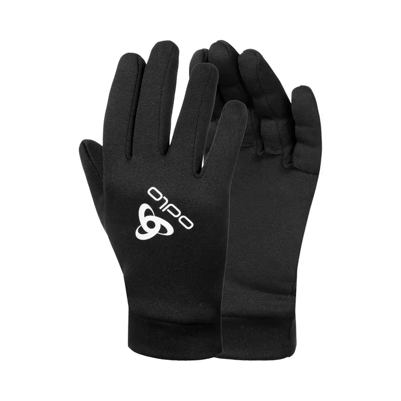 Stretchfleece Liner Eco Gloves Gants De Running-Noir