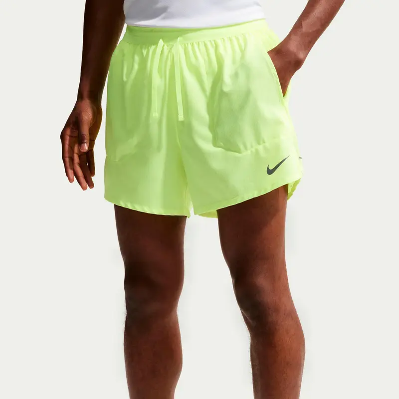 STRIDE 5IN  Short de running Hommes - jaunes fluo, argent