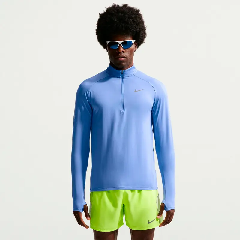 Stride Maillot de course Hommes - bleu clair, argent