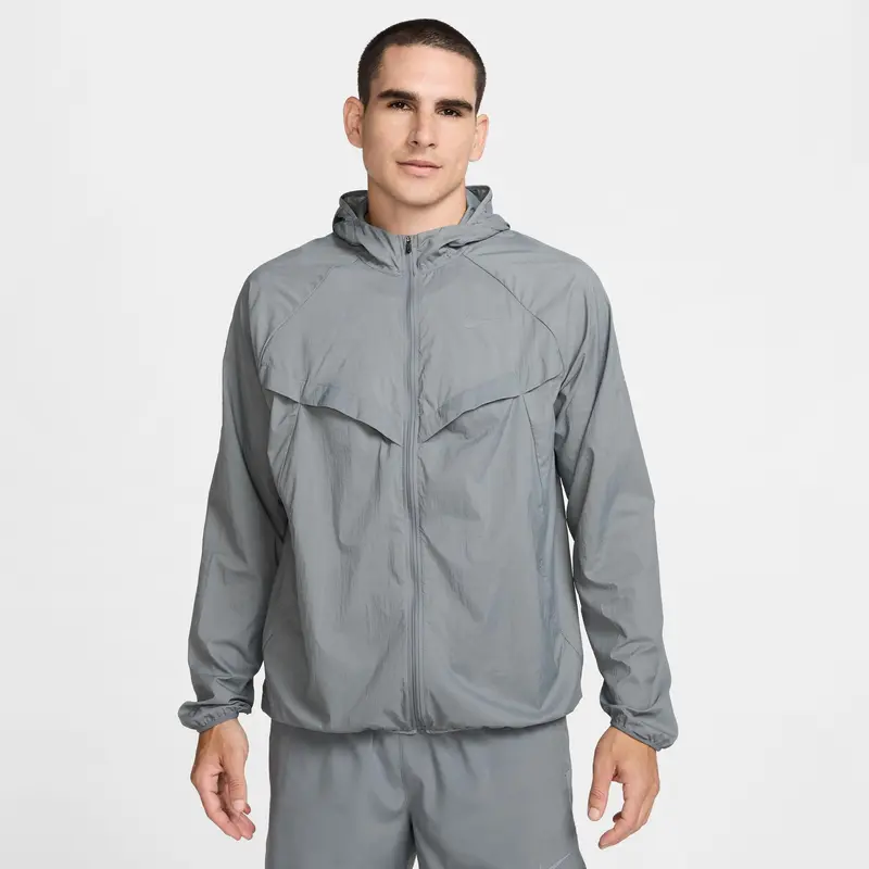 Stride Veste running Hommes - gris, argent