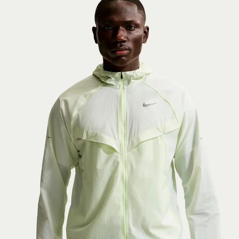 Stride Veste running Hommes - jaune, argent