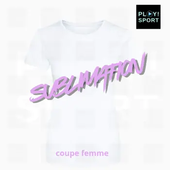 Sublimation T-Shirt Sport Polyester 100% Personnalisable - coupe Femme
