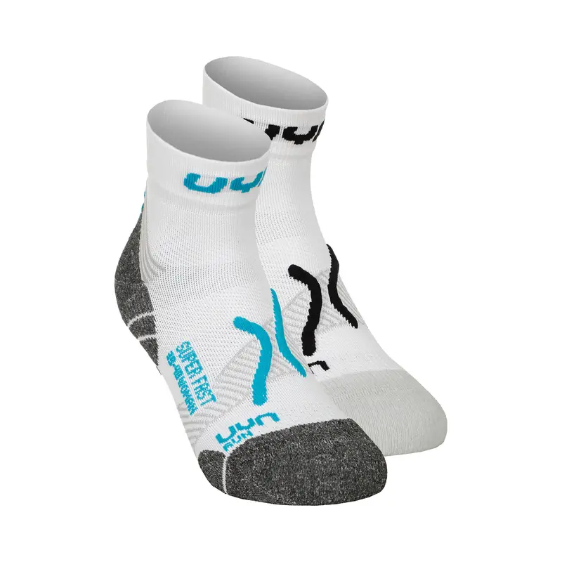Super Fast Chaussettes De Running Pack De 2 Unités Femmes-Blanc,Turquoise