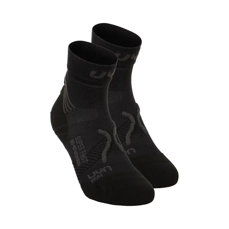 Super Fast Chaussettes De Running Pack De 2 Unités Hommes-Noir,Anthracite