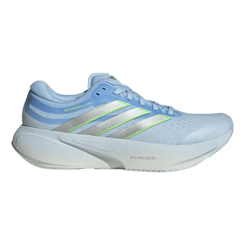 Supernova Solution 3 Chaussure de running avec stabilisateurs Femmes - bleu clair, jaune lemon