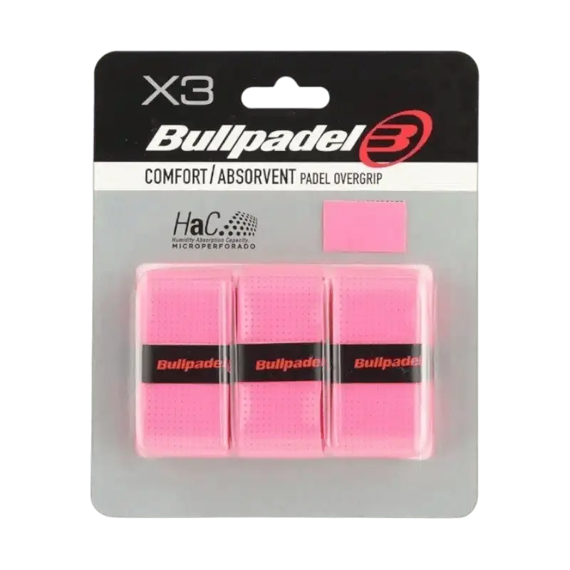SURGRIPS BULLPADEL COMFORT ET ABSORBANT ROSE X3