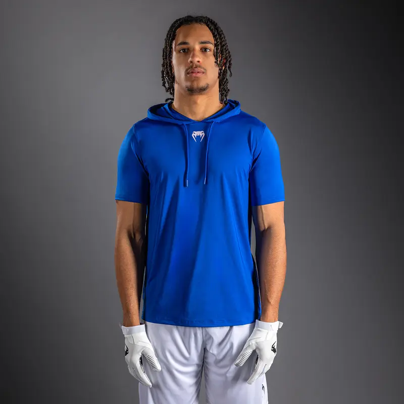 Sweat à capuche à manches courtes Dry Tech Venum Elite - Bleu Royal