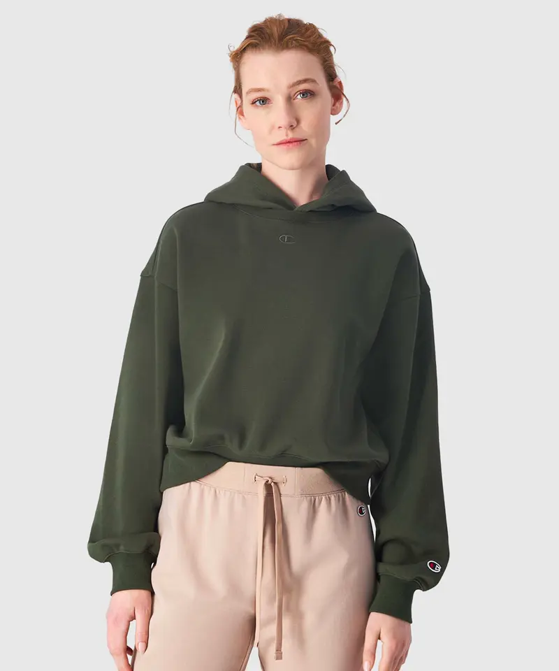 Sweat À Capuche Champion Femme Hooded - Kaki