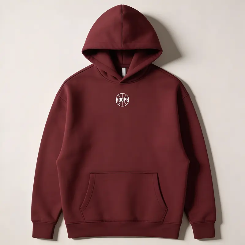 Sweat à Capuche Hoops Performance Burgundy