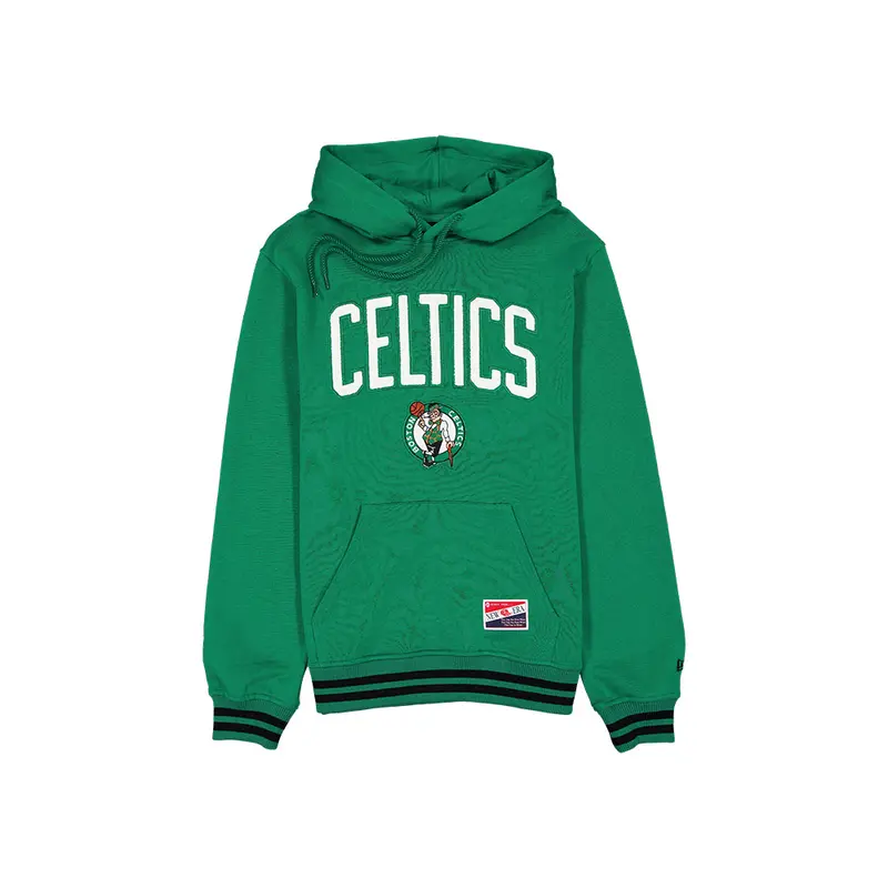 Sweat à capuche New Era Throwback Boston Celtics
