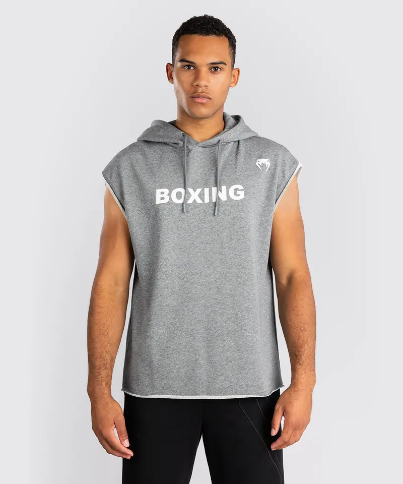 Sweat à Capuche Sans Manches Venum Boxing VT – Gris Chiné