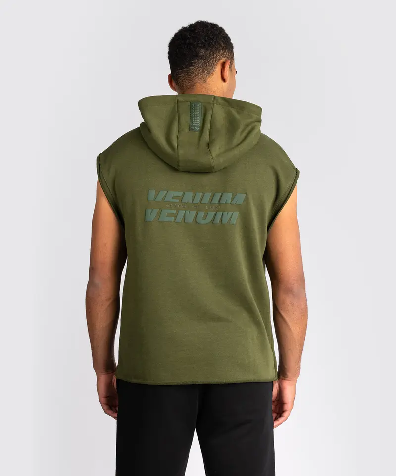Sweat à Capuche Sans Manches Venum Divide - Vert Militaire