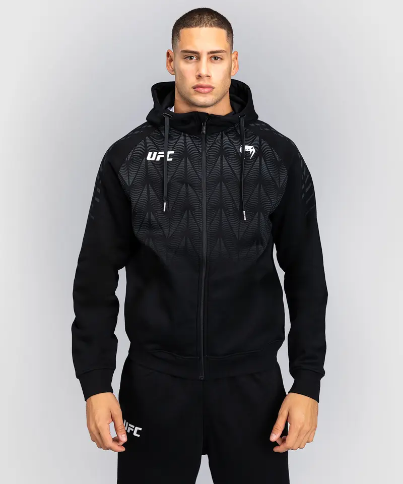 Sweat à capuche zippé Homme UFC Zenith by Venum Replica - Noir