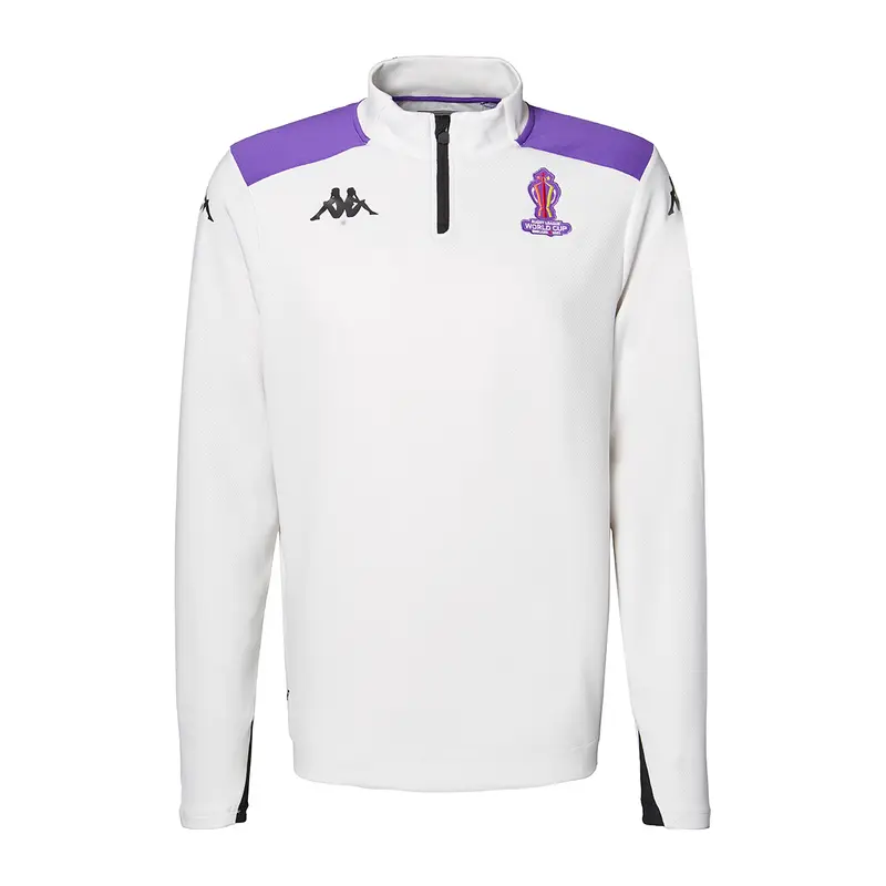 Sweat col zippé Ablas Pro 5 Rugby World Cup Gris homme