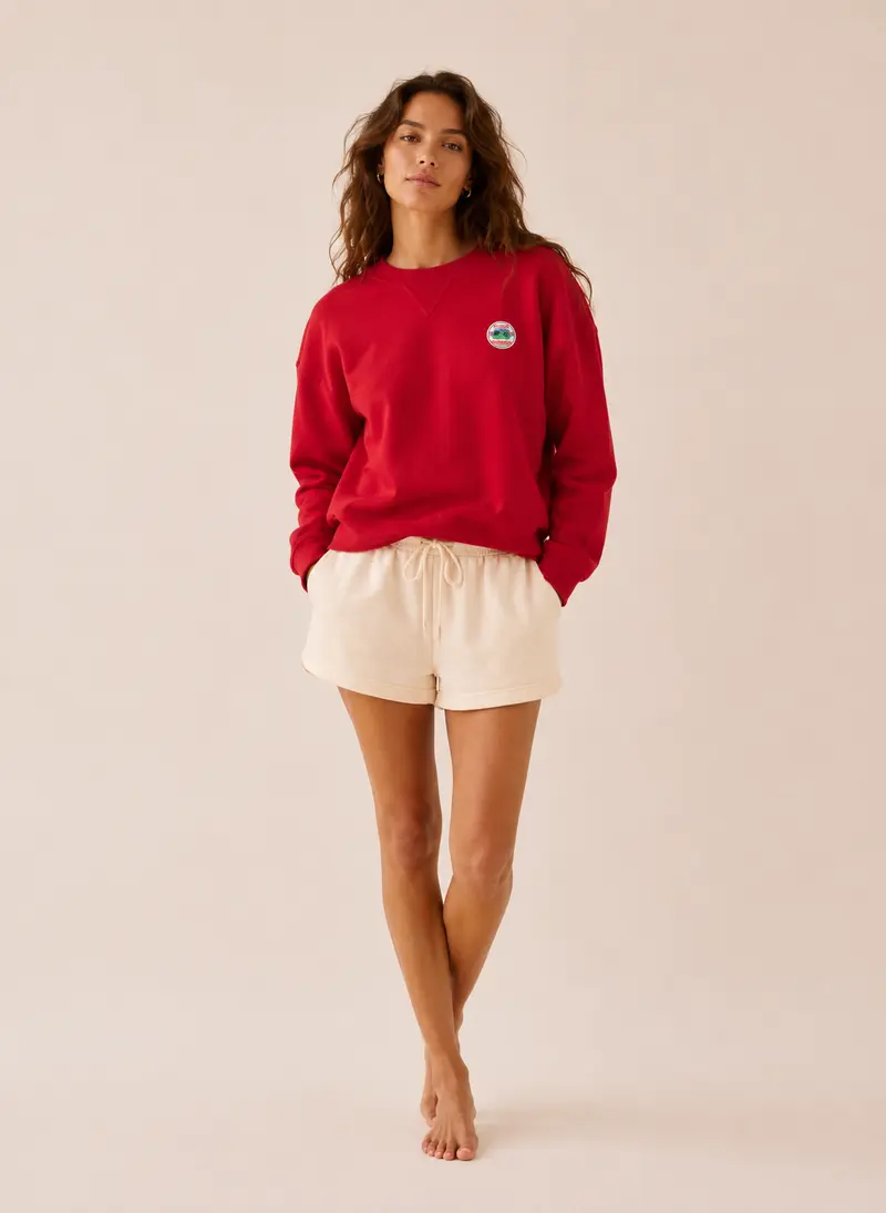 Sweat femme Neva rouge