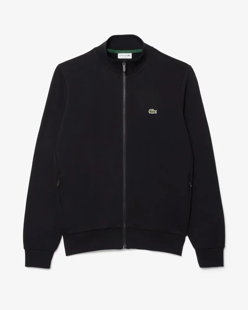 SWEAT-SHIRT ZIPPÉ SANS CAPUCHE LACOSTE HOMME NOIR