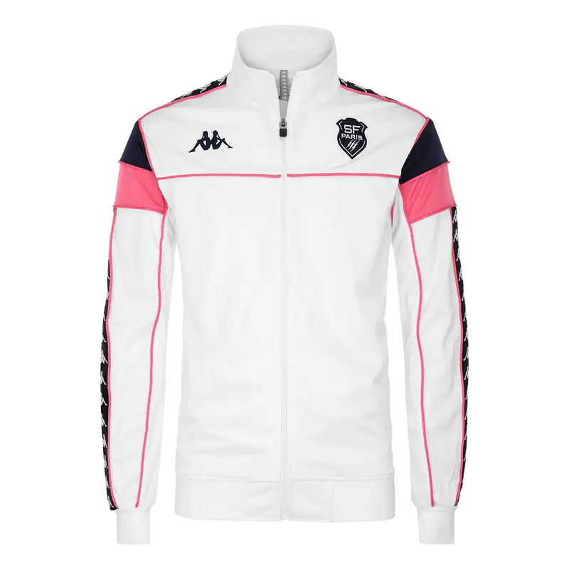 Sweat zippé Merez Stade Français Paris Blanc enfant