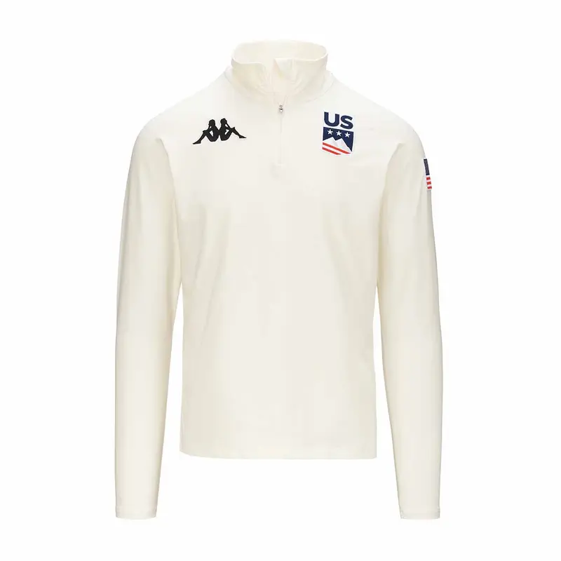 Sweatshirt 6Cento 687BK US Ski Team Blanc Unisexe